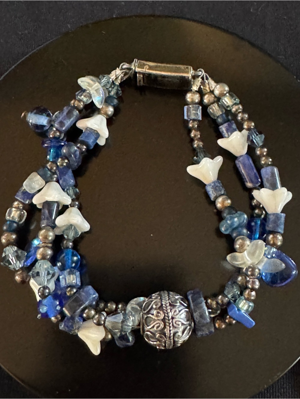 Sterling Silver Multi Strand Artisan Bracelet